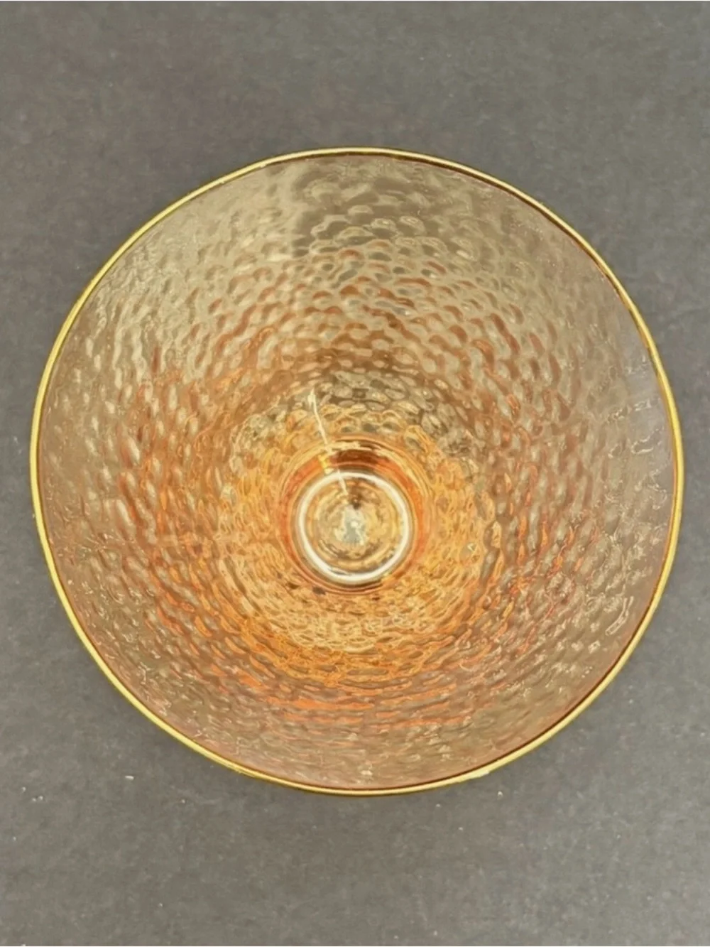 NEW! Anthropologie Zaza Luster Stemless Martini Glasses in Honey (Set of 2)